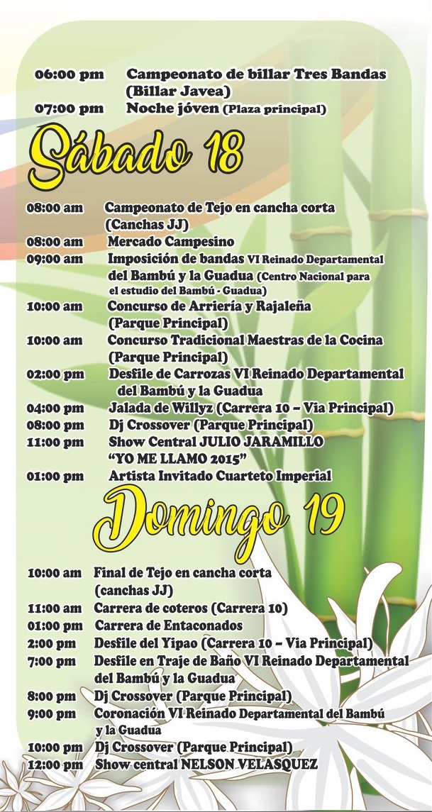 Programación Fiestas de Córdoba 2019